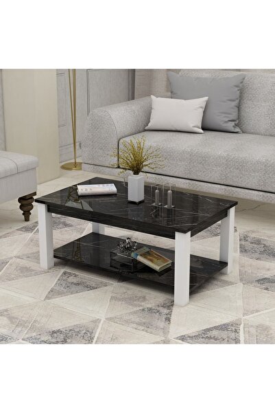 Derya Dekor Larissa Orta Sehpa Royal Mermer-beyaz