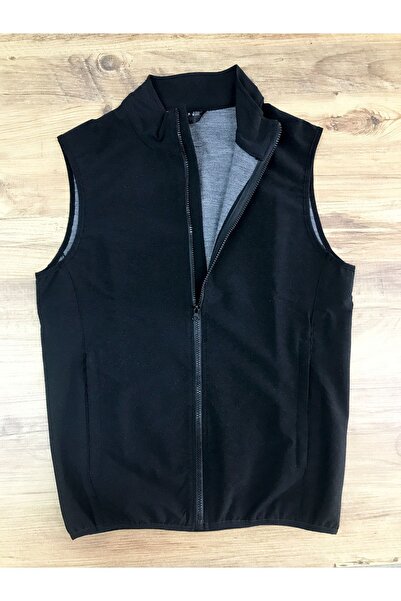 OSTORM Dallas Siyah Renk Polyamıd Yünlü Yelek % 75 Polyamid %25 Yün - Yün Kar...
