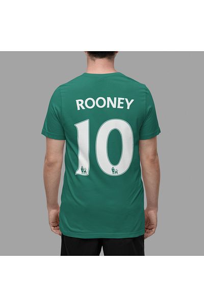 Biy Store Wayne Rooney Printed Green Unisex T-Shirt - Women's and Men's Football T-Shirt
