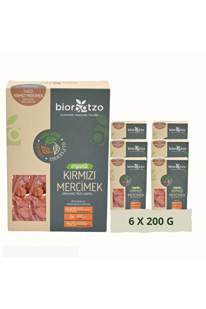 Biorootzo Artizan Bronz Kalıp Organik Glütensiz Vegan Kırmızı Mercimek PipeRi...