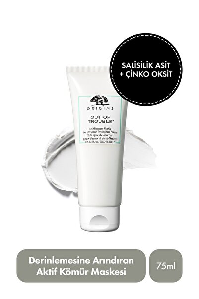 Origins Out of Trouble Cilt Problemlerine Karşı 10 Dakikalık Maske 75 ML