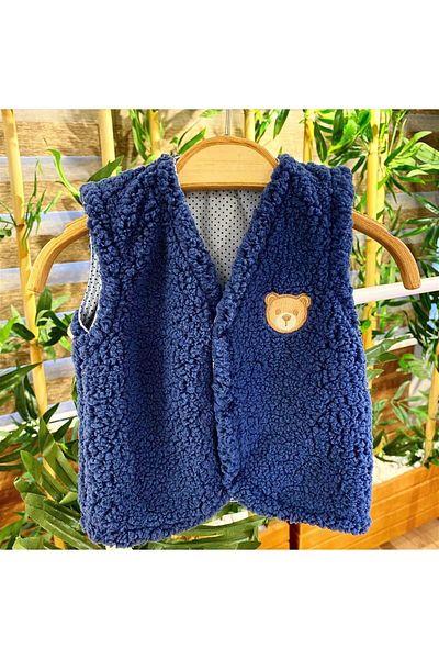 PATSAN Plush Fleece Baby Vest Teddy Bear