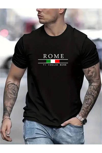 Korefanzin Tricou alb oversize Roman Designed Code Trend Koreanfanzin