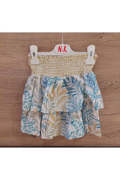 nk kids NK KIDS BCD - Fustă albastră Spike pentru fetiță 56624
