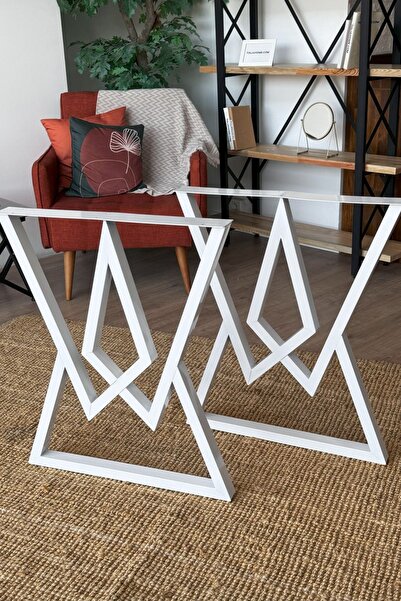 TOLIAHOME Metal Masa-Yemek Masası- Çalışma Masası Ayağı 2 Adet Ayak 72 Cm Mob...
