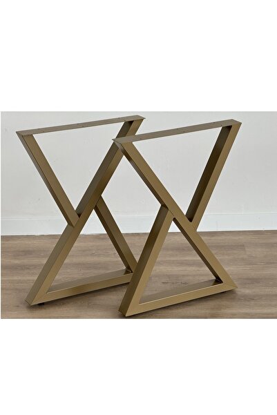 TOLIAHOME Metal Masa-Yemek Masası- Çalışma Masası Ayağı 2 Adet Ayak 55X72 Cm ...
