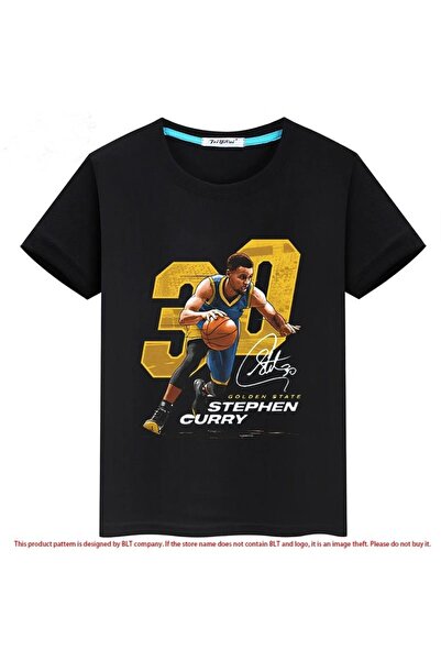 MAGORS تي شيرت Style-X مطبوع عليه ستيفن كاري برقبة دائرية للمراهقين والأطفال