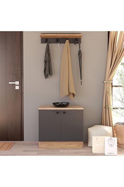 Bimossa G3220 Sofia Ikili Ayakkabılık Antrasit - Sepet