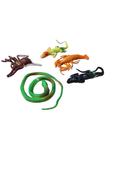 Ailenizin Oyuncakçısı ELASTİK UZAYABİLEN YILAN İSTAKOZ KERTENKELE AHTAPOT TİMSAH HAYVAN SETİ