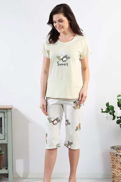 Bella Linda Coconut Bermuda Women's Pajama Set