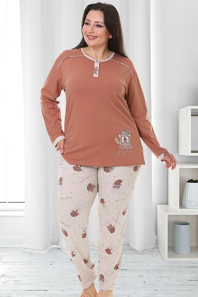 Bella Linda Cotton Plus Size Women's Pajama Set