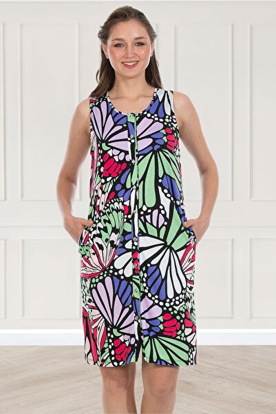 Bella Linda Γυναικείο νυχτικό φόρεμα με κουμπιά