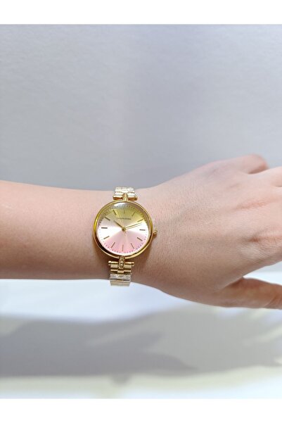 Chaperone Pembe Renkli Kadran Sade Model Kadın Kol Saati