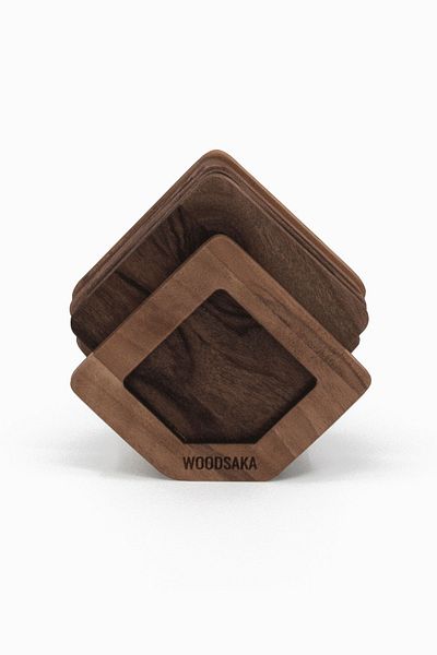 Woodsaka Walnut Tree - 8 Coasters