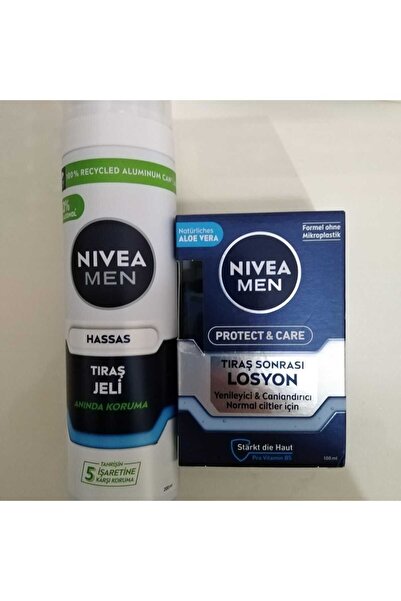 NIVEA Men Hassas Traş jeli & Nivea Men Protect Care Traş Sonrası Losyon