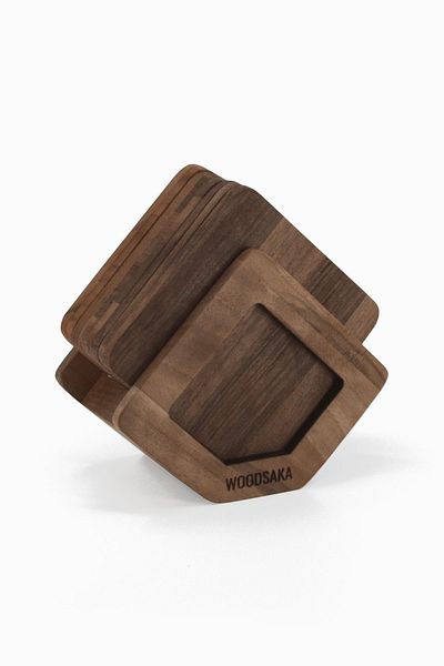 Woodsaka Walnut Tree - 8 Coasters