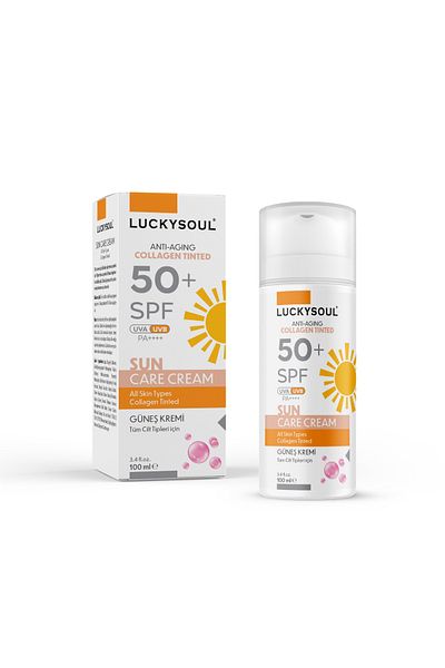 LUCKY SOUL Sunscreen (Anti-Aging Collagen Tinted) 100ml