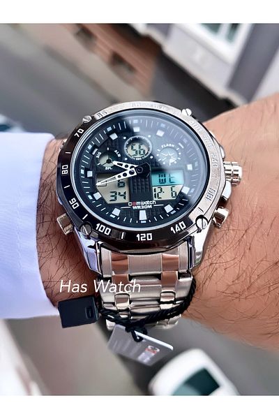 Comwatch Men's Wristwatch - Waterproof Metal Cord Product with 2 Years Warranty