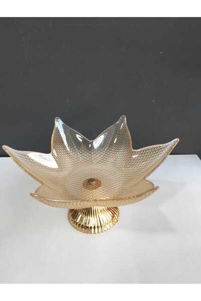 kurt41 Glass Standing Star Bowl Snack Bowl Presentation Plate