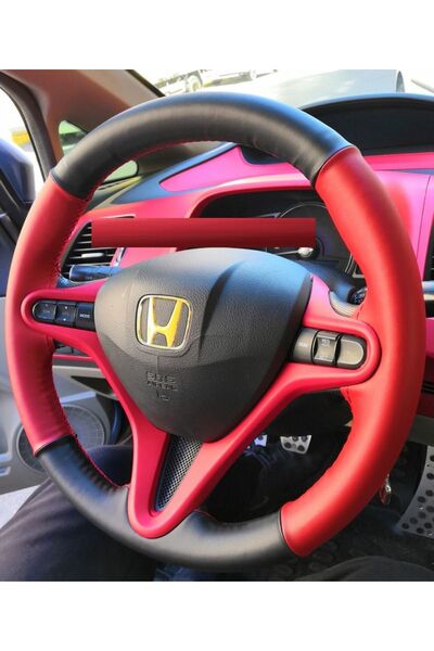 OTOELİT DİREKSİYON KILIFI DERİ ÇİFT RENKLİ