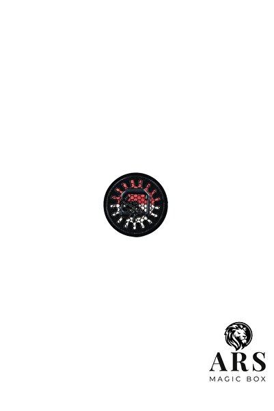 Ars Magic Box ARS Magic Box - Petice adeziv pentru călcat la cald, prosop pentru colegiu și braț, mărime mare (medie pentru braț HV 0,50-91 cm) VIP