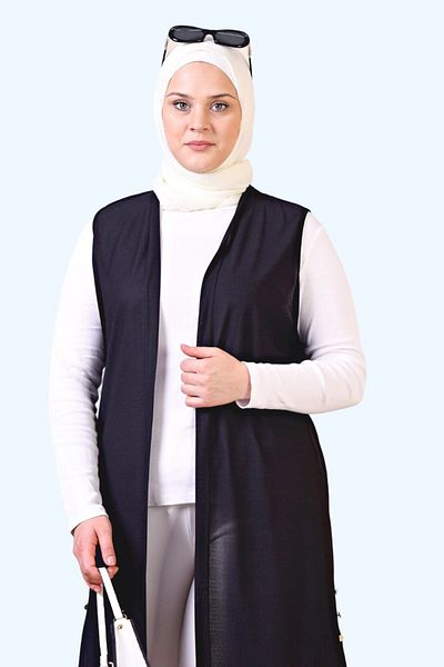 NESAFET 4804 Model Women's Long Vest - All Seasons Buttoned