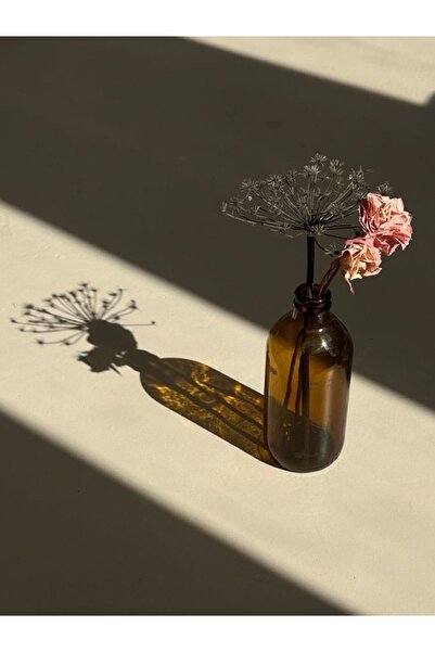 FERİHA DESING 100ml Iskandinav Amber Mini Rustik Cam Vazo