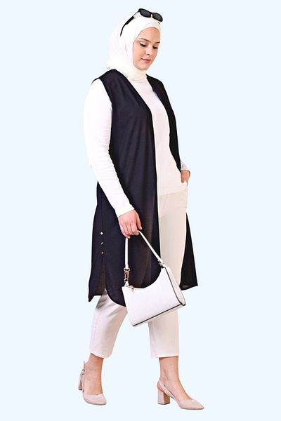 NESAFET 4804 Model Women's Long Vest - All Seasons Buttoned