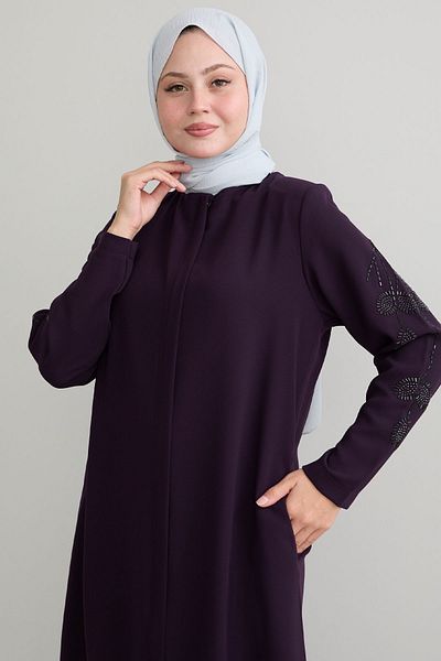 InStyle Δαμάσκηνο Ferace με Φύλλα Πέρλες Μανίκια