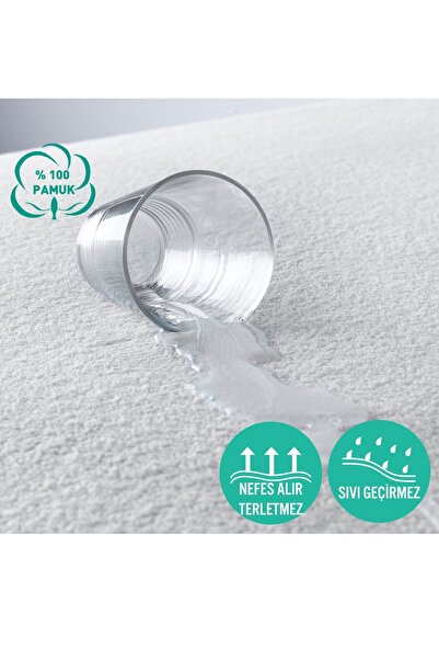 CARETEX واقي مرتبة من القطن المقاوم للماء والسائل