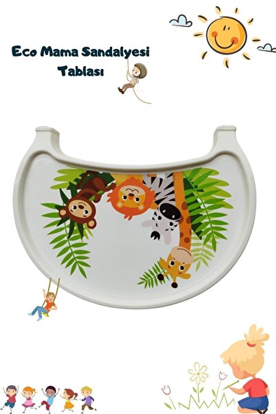 Bebeck Eco Mama Sandalyesi Tablası ,very Important,, Beyaz