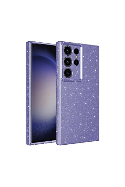 SBY TEKNOLOJİ حافظة متوافقة مع هاتف Galaxy S24 Ultra، غطاء قطني فاخر فضي مع ح...