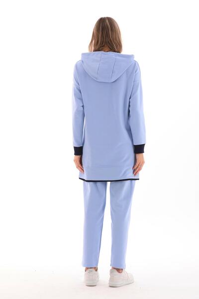 WestBound BLUE Women's Casual Sweatshirt and Trousers Sports Set