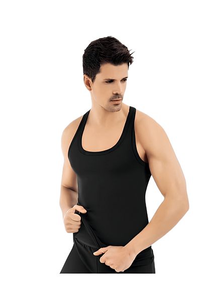 KOTA İÇ GİYİM Large Size 6 Pieces 100% Cotton Wide Strap Men's Undershirt