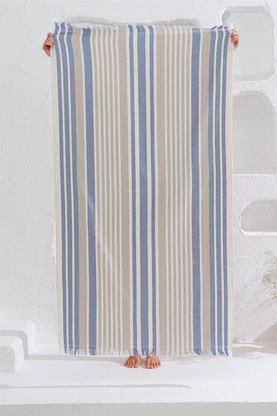 Homelover Πετσέτα θαλάσσης 100% βαμβακερή Peshtemal Tassel Detail 90x160