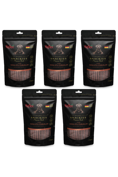 Reflex Snackies Doğal Füme Dana Etli Çubuklar 170 gr - 5 Adet