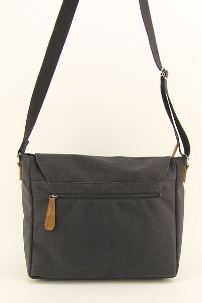 HNB Black Unisex Canvas Laptop Bag - Waterproof and Business School Paperwork