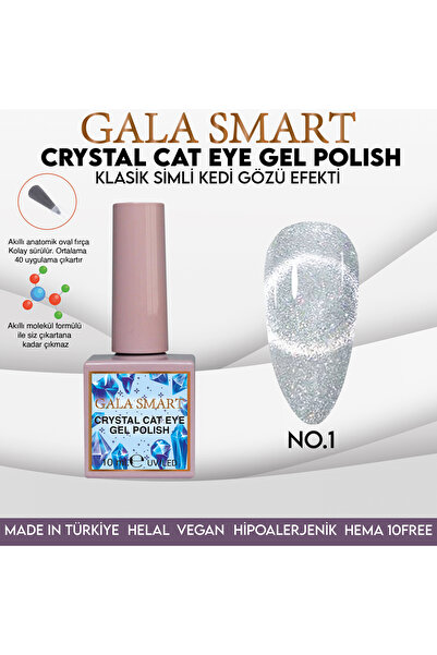 gala smart Crystal Cat Eye Gel Polish Kalıcı Oje Kedi Gözü 10 Ml