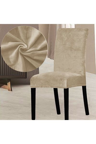 Bemrax Scaun din catifea - Husa cu aspect de matase