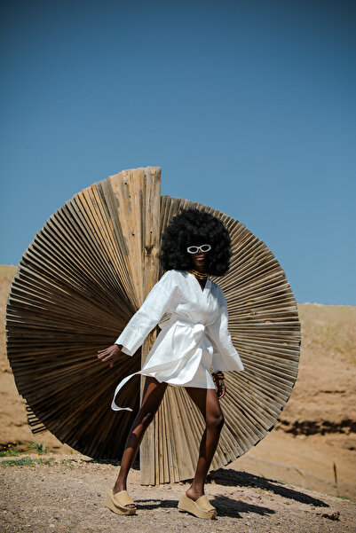 ELAF La Pause Kısa Kimono - ELA'F SS'24 - Soleil de Marrakech Collection