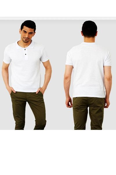 Yakalaa Μονόχρωμο μπλουζάκι Dad Collar - 1 Τεμάχιο