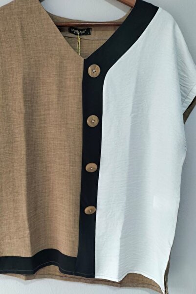 akkanatbutik Women's Double Suit - Blouse and Pants Set