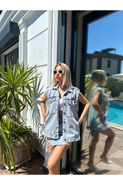 SOLİS MODA Vestă de blugi pentru femei - Elegantă și confortabilă