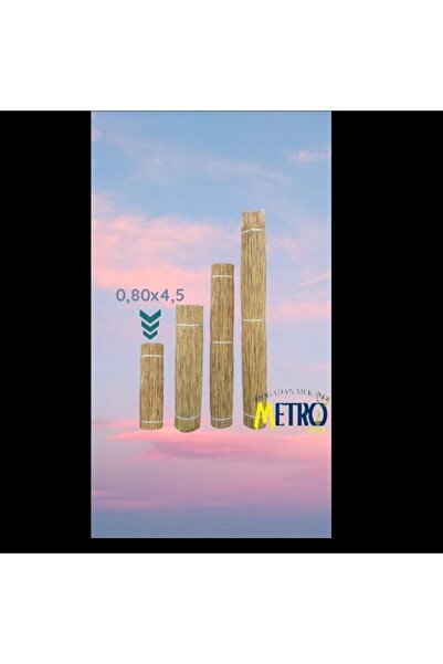 Doğadan Mekana Metrohasır 0.80 X 4.5m Doğal Bambu -bahçe Çiti - Gölgelik Hasır