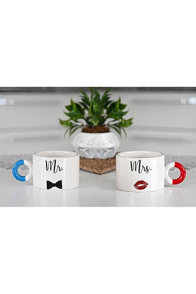 GünayStore 200 ML Luxury Double Turkish Coffee - Motto Mug for Lovers and Friends