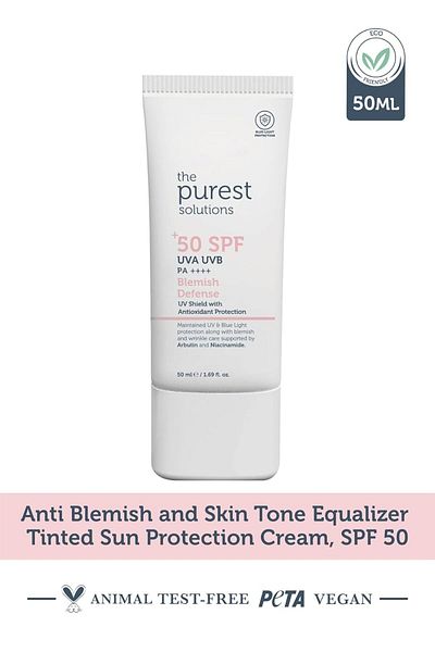 The Purest Solutions UV-Schutzschild mit Antioxidans SPF 50 Arbutin und Niacinamid