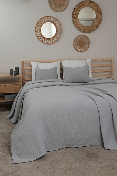 MEYN COLLECTİON Deluxe Double Pique Bed Set - Pillow Gift
