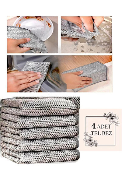 BULİTRA Su Armatürleri 4 komada Dvoslojno - Višenamenska mikrofiberna inox krpa