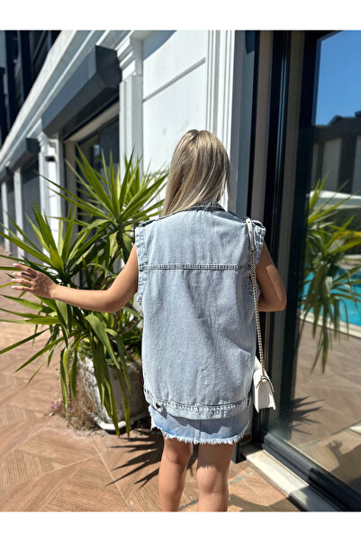 SOLİS MODA Vestă de blugi pentru femei - Elegantă și confortabilă