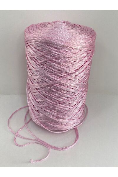 göçer Makrome pembe polyester 3mm görsel net 500gr